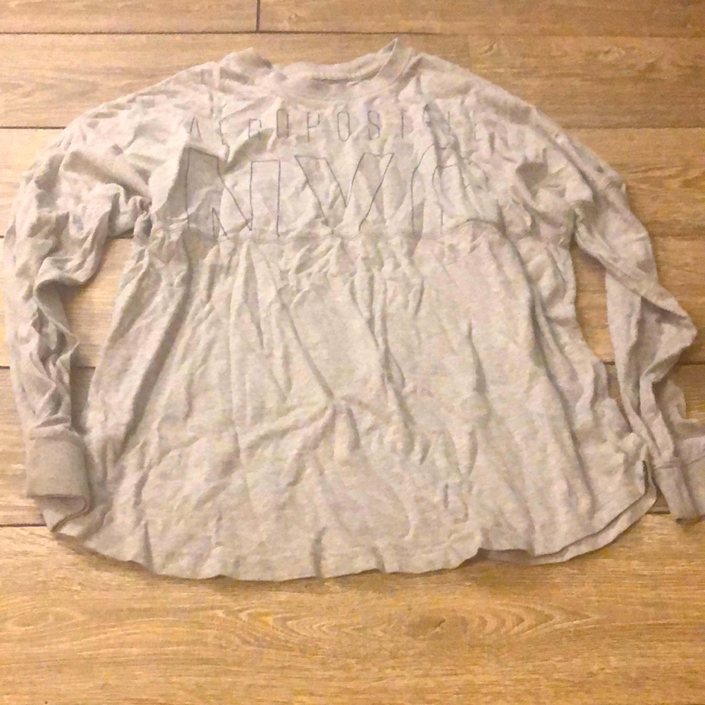 Grey long sleeve tee
